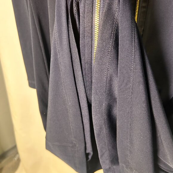 Vince Camuto long-sleeve navy blue shift dress with a jeweled neckline Size 12 - Picture 7 of 9